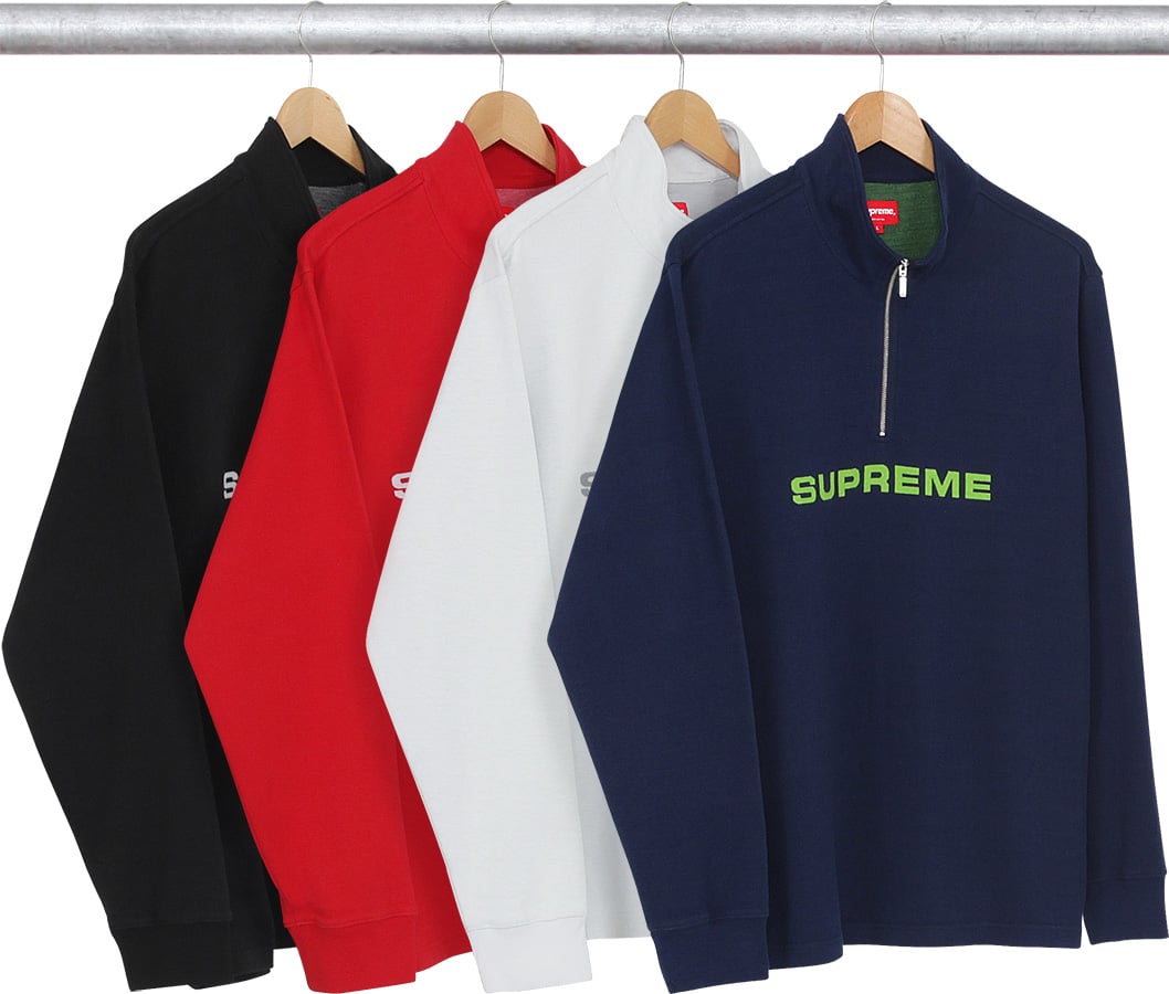 Supreme jacquard athletics half zip sサイズ - ニット/セーター