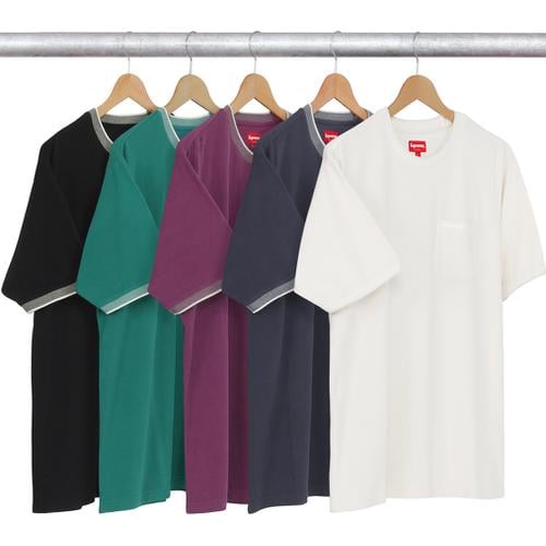 Supreme Ribbed Pocket Tee for fall winter 16 season