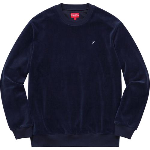Details on Velour Crewneck None from fall winter 2016