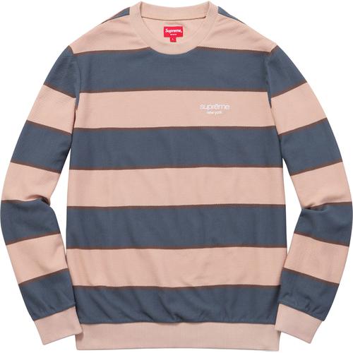Details on Striped Twill Crewneck None from fall winter
                                                    2016