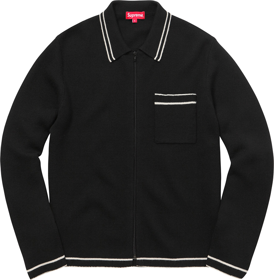 Zip Up Polo Sweater - fall winter 2016 - Supreme