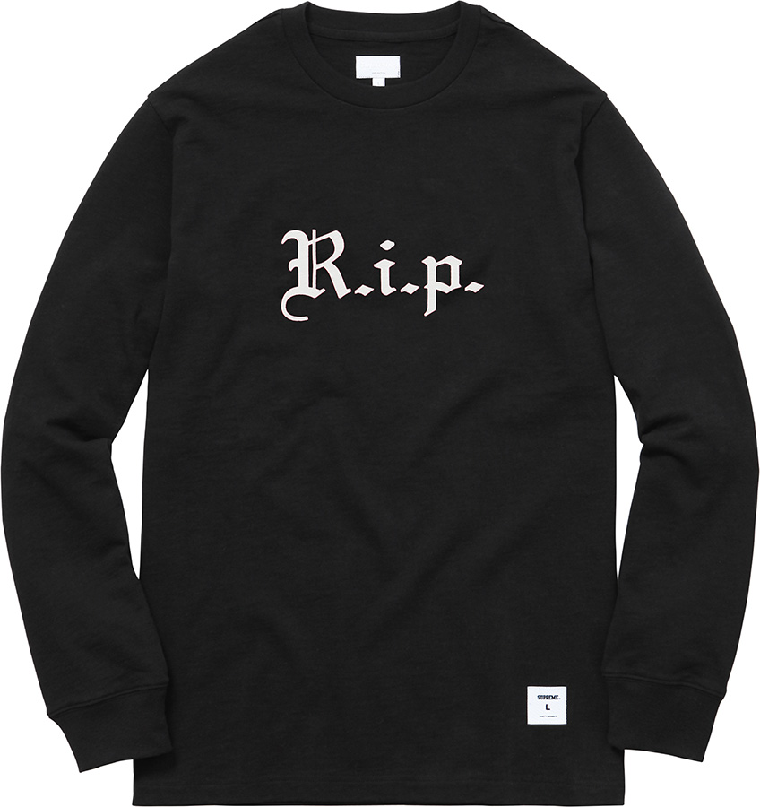 R.i.p. L S Tee - fall winter 2016 - Supreme