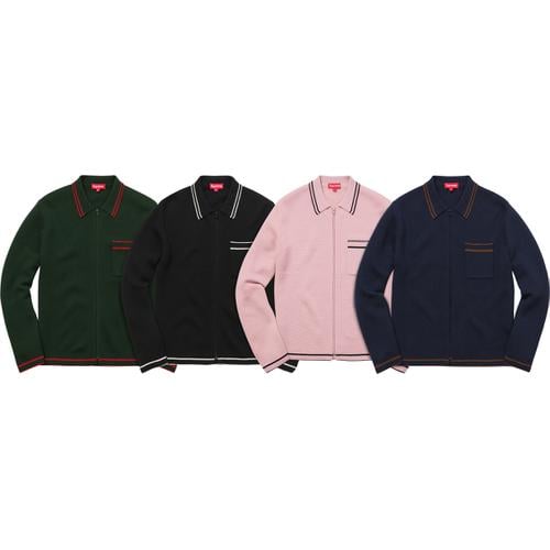 Supreme Zip Up Polo Sweater for fall winter 16 season