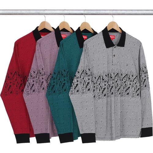 Supreme Paisley L S Polo for fall winter 16 season