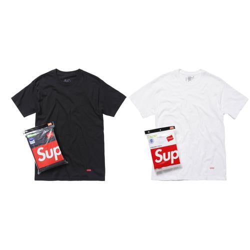 Supreme Supreme Hanes Tagless Tees (3 Pack) releasing on Week 0 for fall winter 17