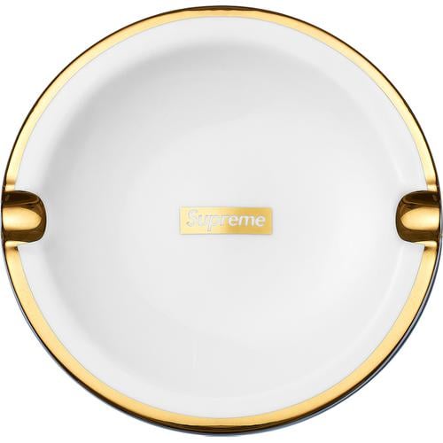 Supreme Gold Trim Ceramic Ashtray for fall winter 17 season