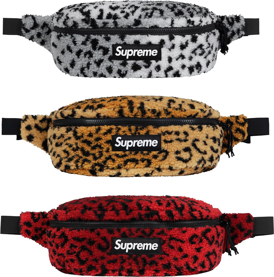 Leopard Fleece Waist Bag - Supreme Community