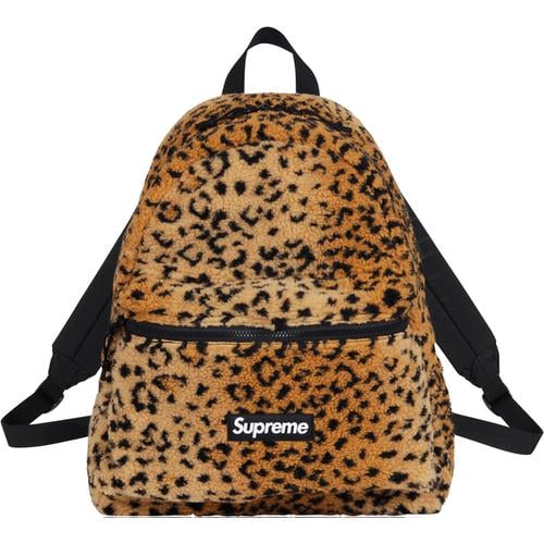 Details on Leopard Fleece Backpack None from fall winter
                                                    2017 (Price is $118)