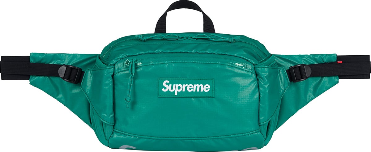 Supreme 2017 100D Cordura 4L Waist Bag Shiny Ripstop Black CK051