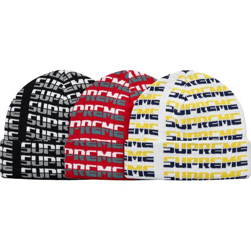 Supreme Repeat Beanie released during fall winter 17 season