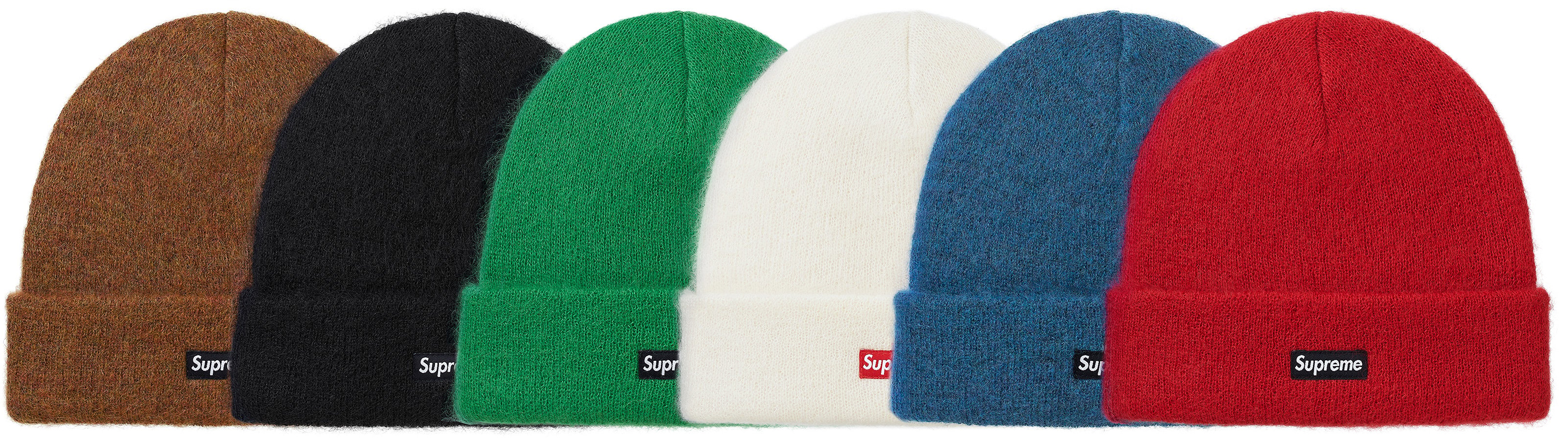 Supreme F/W 2017 Mohair Beanie (Red Black)