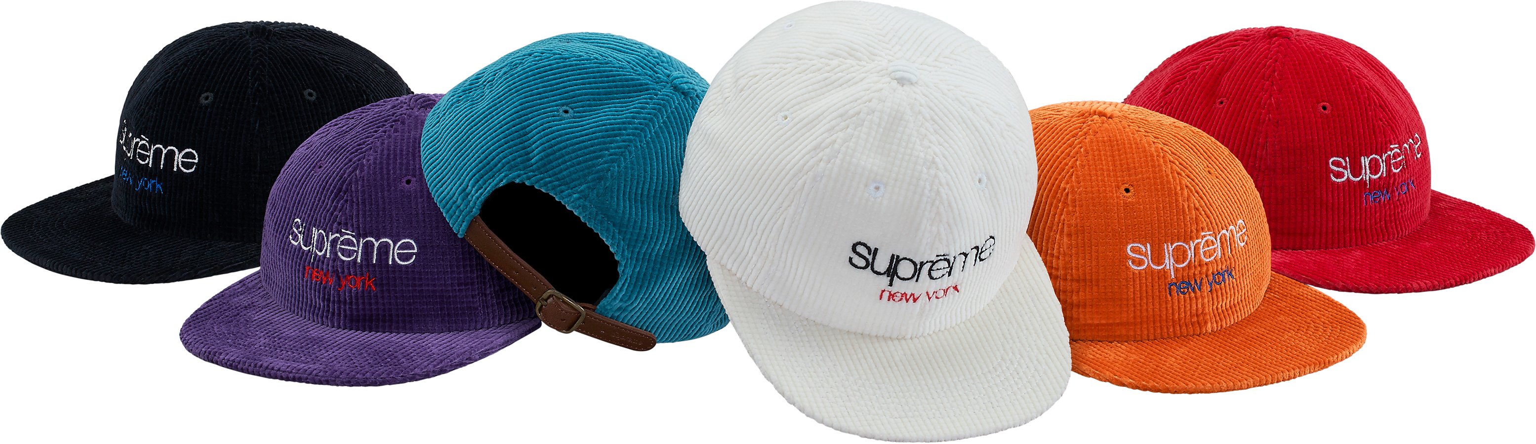 Waffle Cord Classic Logo 6-Panel - fall winter 2017 - Supreme