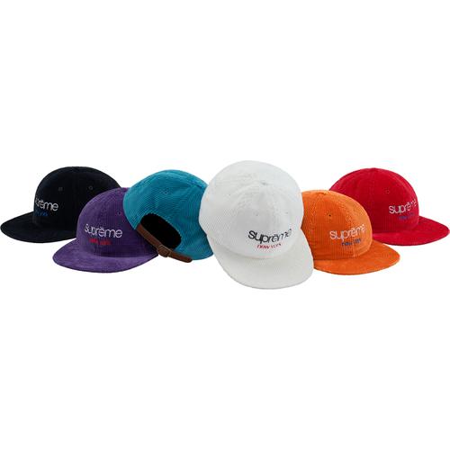 Supreme Waffle Cord Classic Logo 6-Panel released during fall winter 17 season