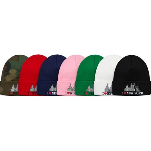 Supreme I Love NY Beanie for fall winter 17 season