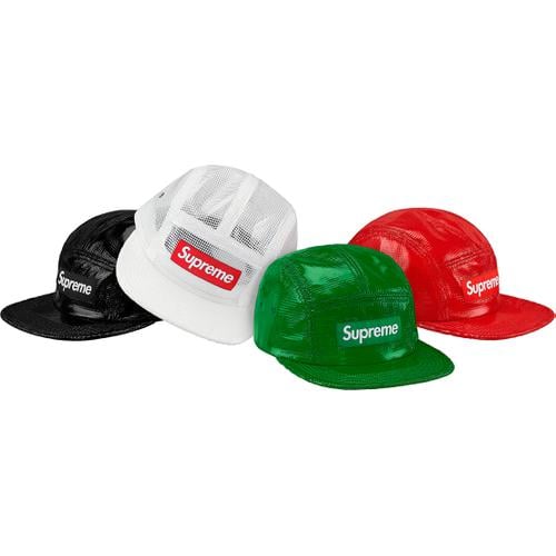 Supreme Laminated Box Weave Camp Cap released during fall winter 17 season