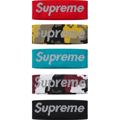 Supreme New Era Reflective Logo Headband (FW 17) Yellow Camo - FW17 - US