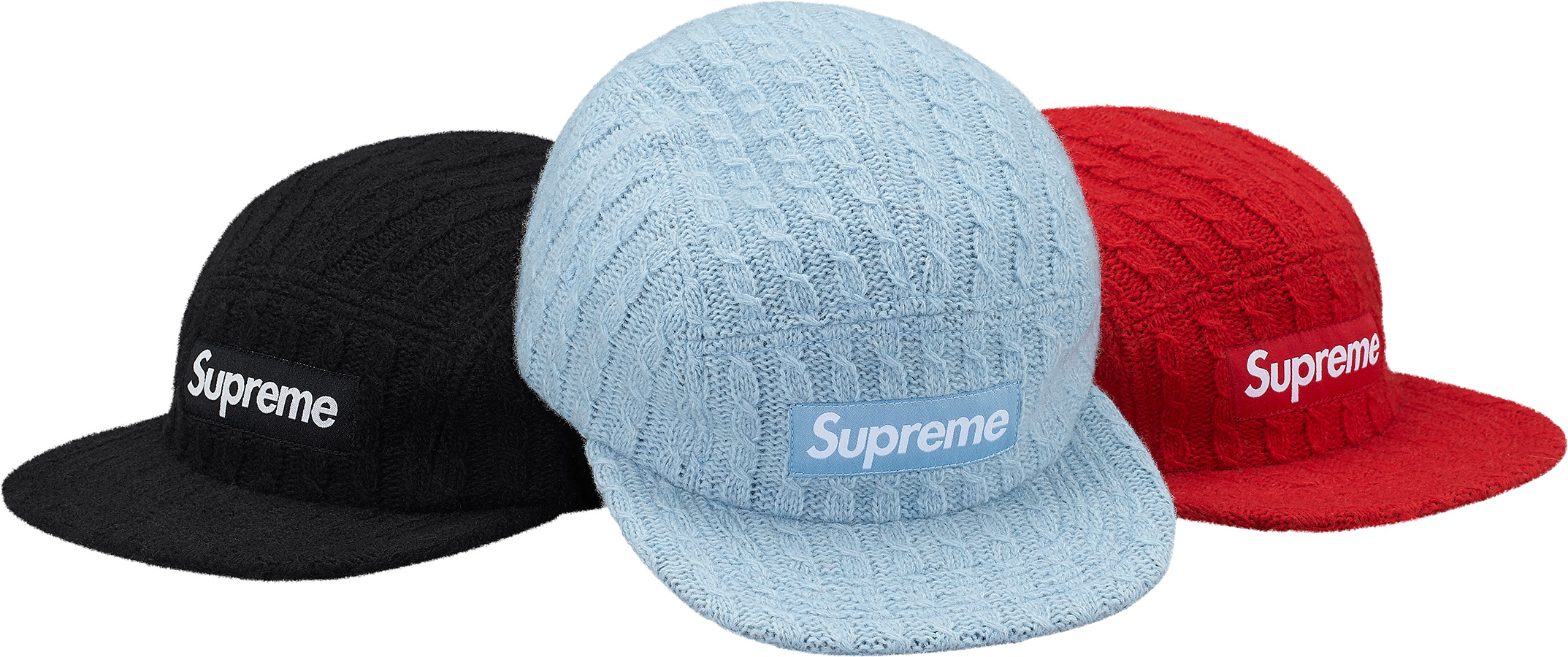 Fitted Cable Knit Camp Cap - fall winter 2017 - Supreme