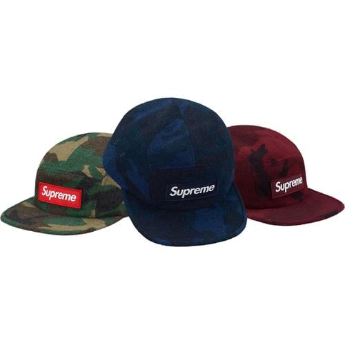 Supreme Camo Wool Camp Cap for fall winter 17 season