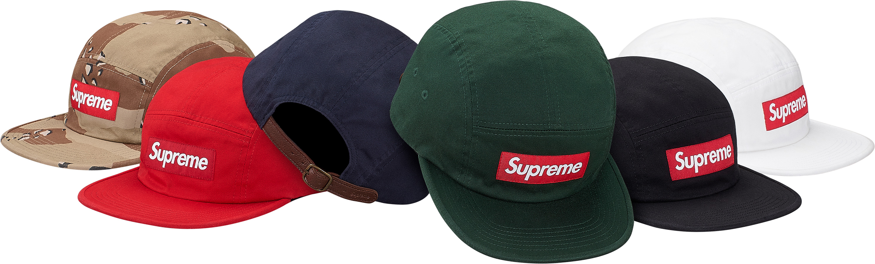 Supreme Washed Chino Twill Camp Cap 17AW