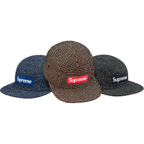 Supreme Bouclé Houndstooth Camp Cap releasing on Week 10 for fall winter 2017
