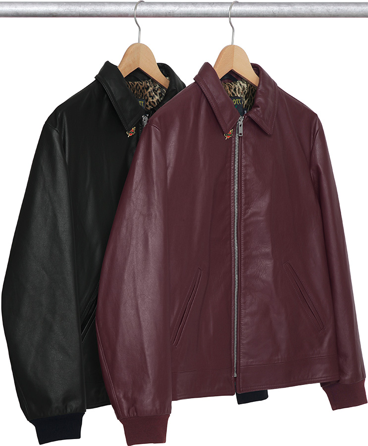 supreme schott leather work jacket