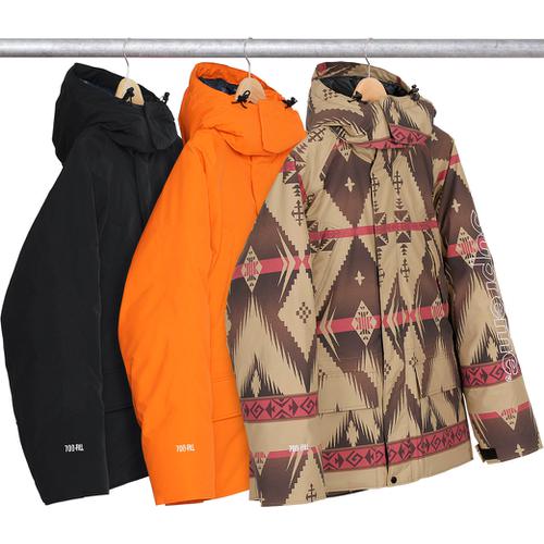 Supreme 700-Fill Down Taped Seam Parka for fall winter 17 season