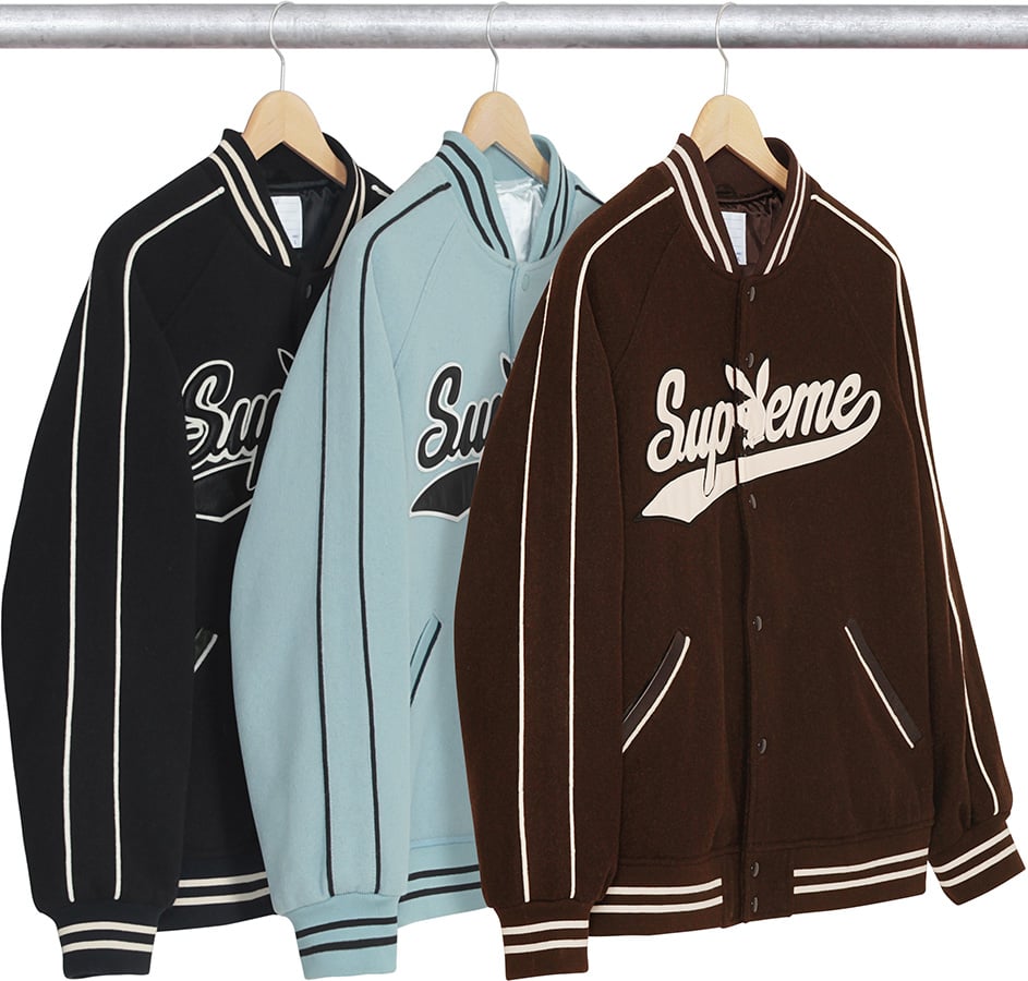 supreme wool varsity jacket