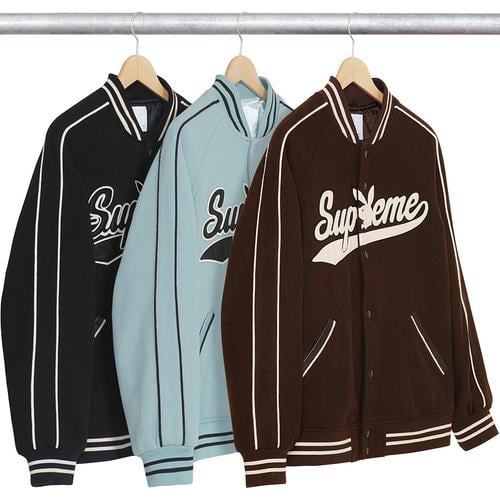 Details on Supreme Playboy© Wool Varsity Jacket from fall winter
                                            2017 (Price is $398)