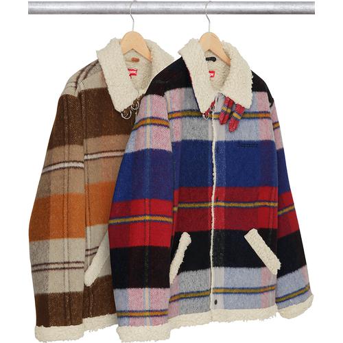 Details on Plaid Shearling Bomber  from fall winter 2017 (Price is $248)