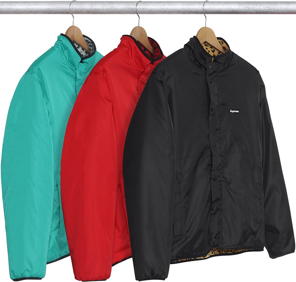 supreme fleece reversible jacket