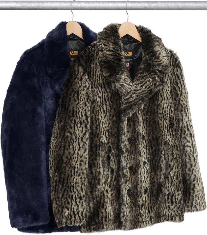 Schott Fur Peacoat   fall winter    Supreme