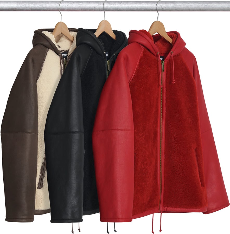 Supreme Reversed Shearling Hooded Jacket