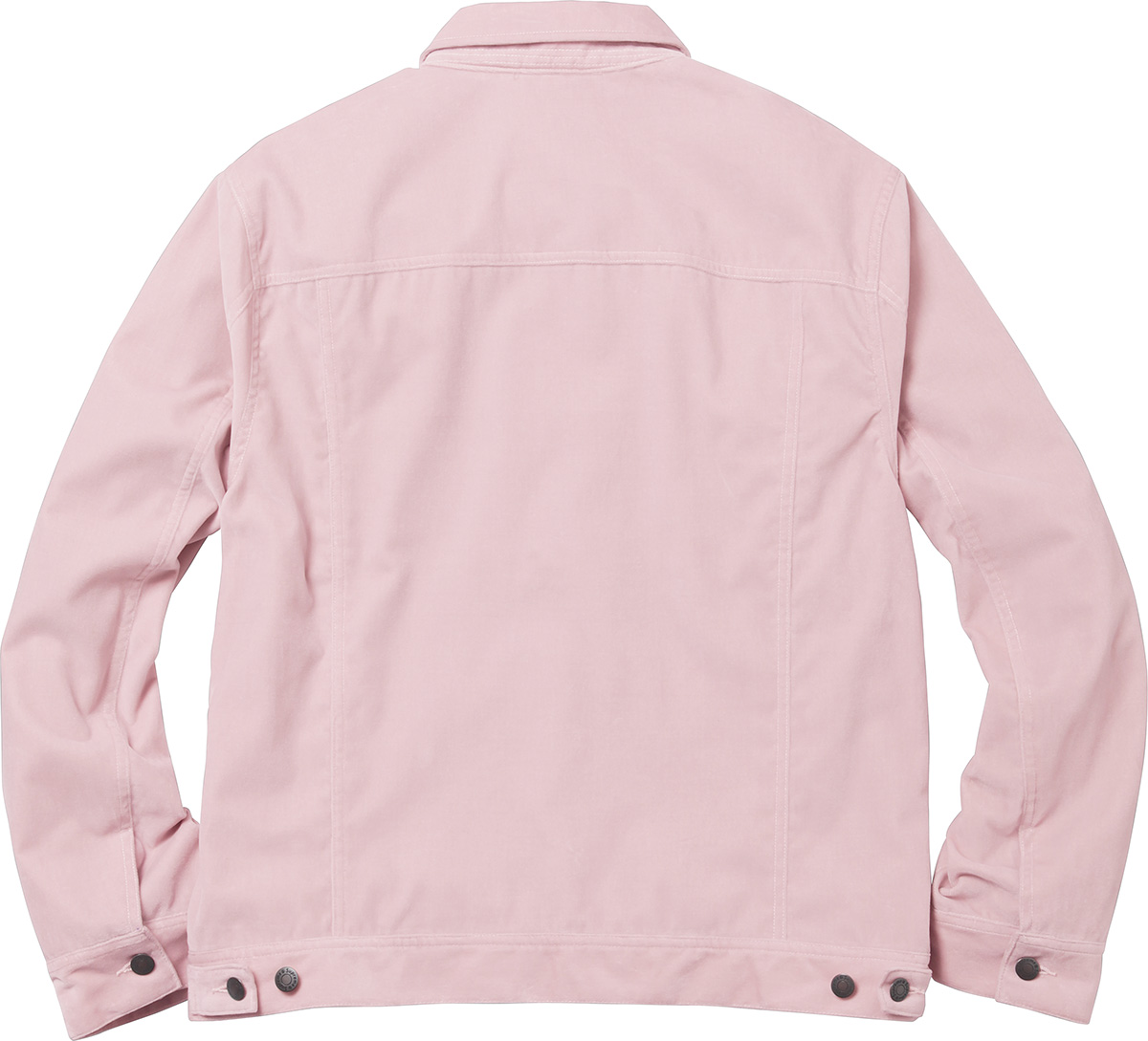 Supreme Velvet Trucker Jacket L pink