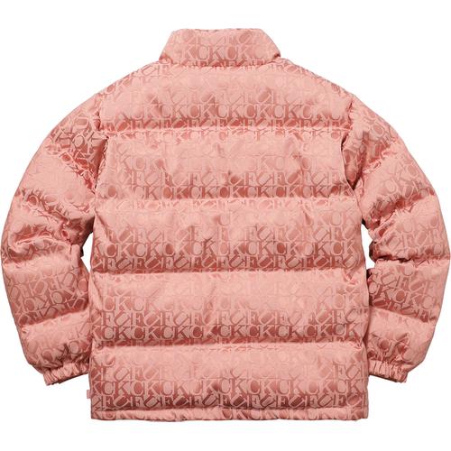 Details on Fuck Jacquard Puffy Jacket None from fall winter
                                                    2017 (Price is $398)