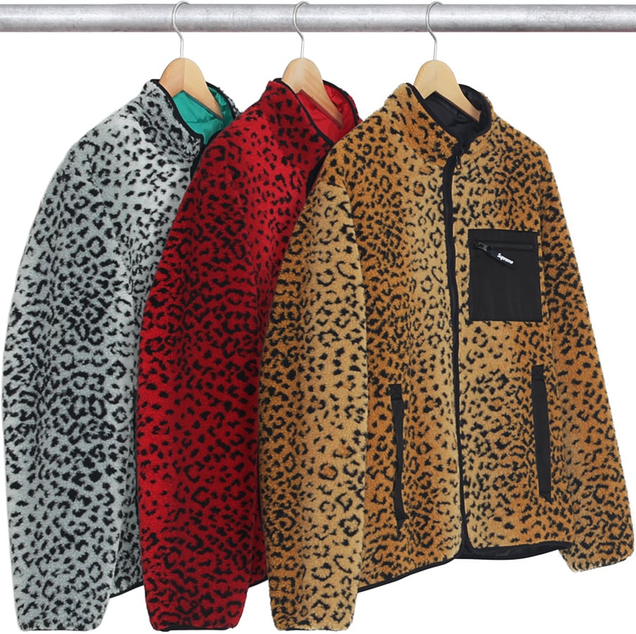 Leopard Fleece Reversible Jacket - Supreme Community