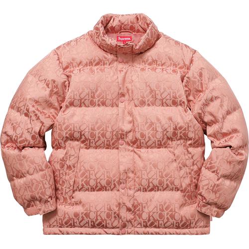 Details on Fuck Jacquard Puffy Jacket None from fall winter
                                                    2017 (Price is $398)