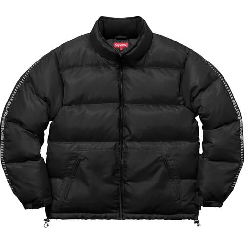 Details on Reflective Sleeve Logo Puffy Jacket None from fall winter
                                                    2017 (Price is $328)