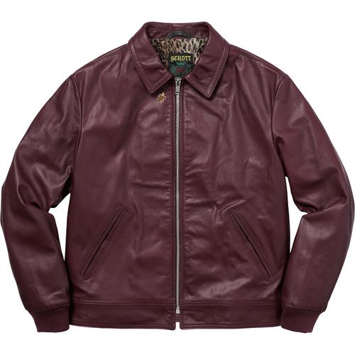 Supreme Supreme Schott Leopard Lined Leather Work Jacket (FW17) - $668