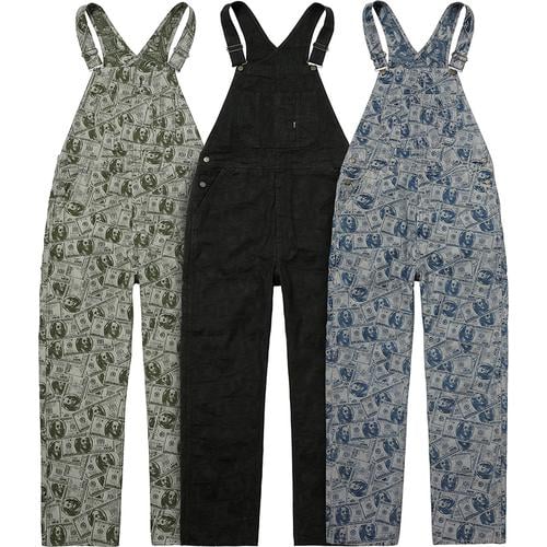Supreme 100 Dollar Bill Overalls releasing on Week 6 for fall winter 17