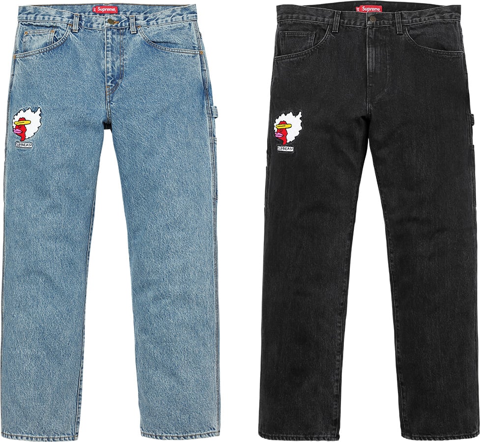 Gonz Ramm Washed Denim Painter Pant - fall winter 2017 - Supreme