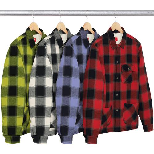 Supreme Buffalo Plaid Sherpa Lined Chore Shirt releasing on Week 12 for fall winter 2017