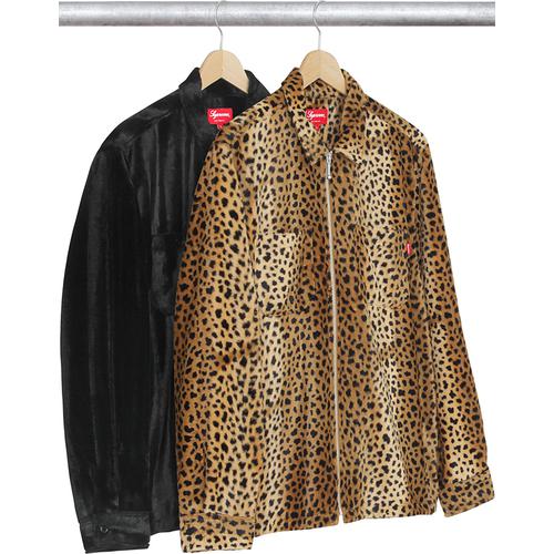 Details on Cheetah Pile Zip Up Shirt from fall winter
                                            2017