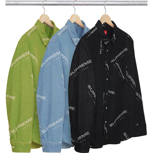 Supreme Jacquard Denim Shirt releasing on Week 14 for fall winter 2017