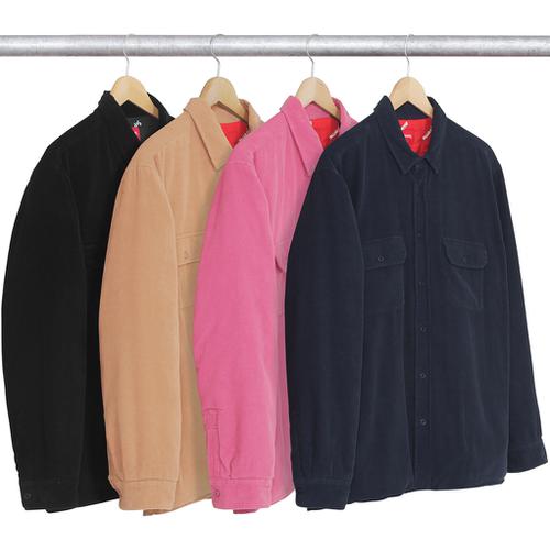 Supreme Corduroy Quilted Shirt for fall winter 17 season