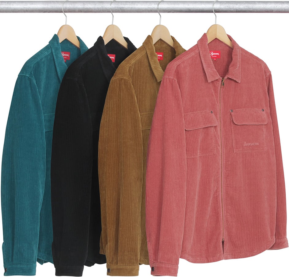 Corduroy Zip Up Shirt - fall winter 2017 - Supreme