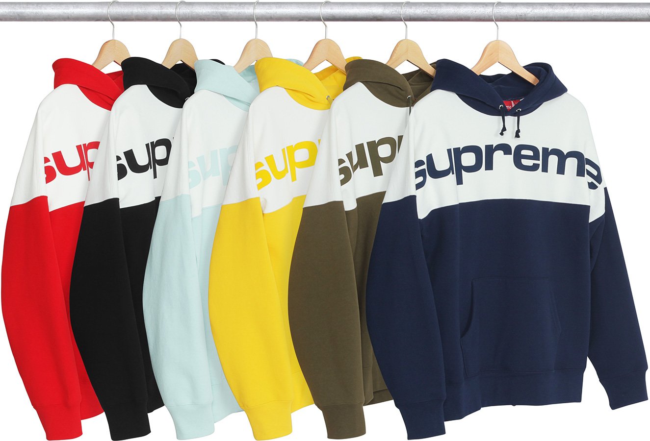 Blocked Hooded Sweatshirt - fall winter 2017 - Supreme