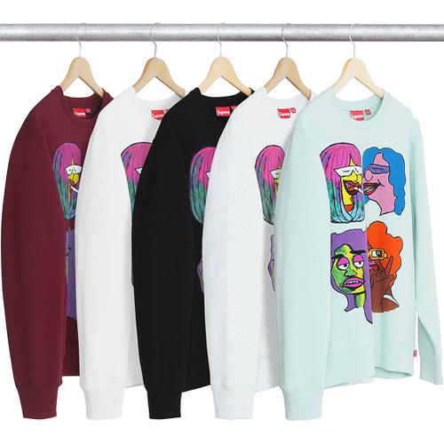 Supreme Gonz Heads Crewneck released during fall winter 17 season