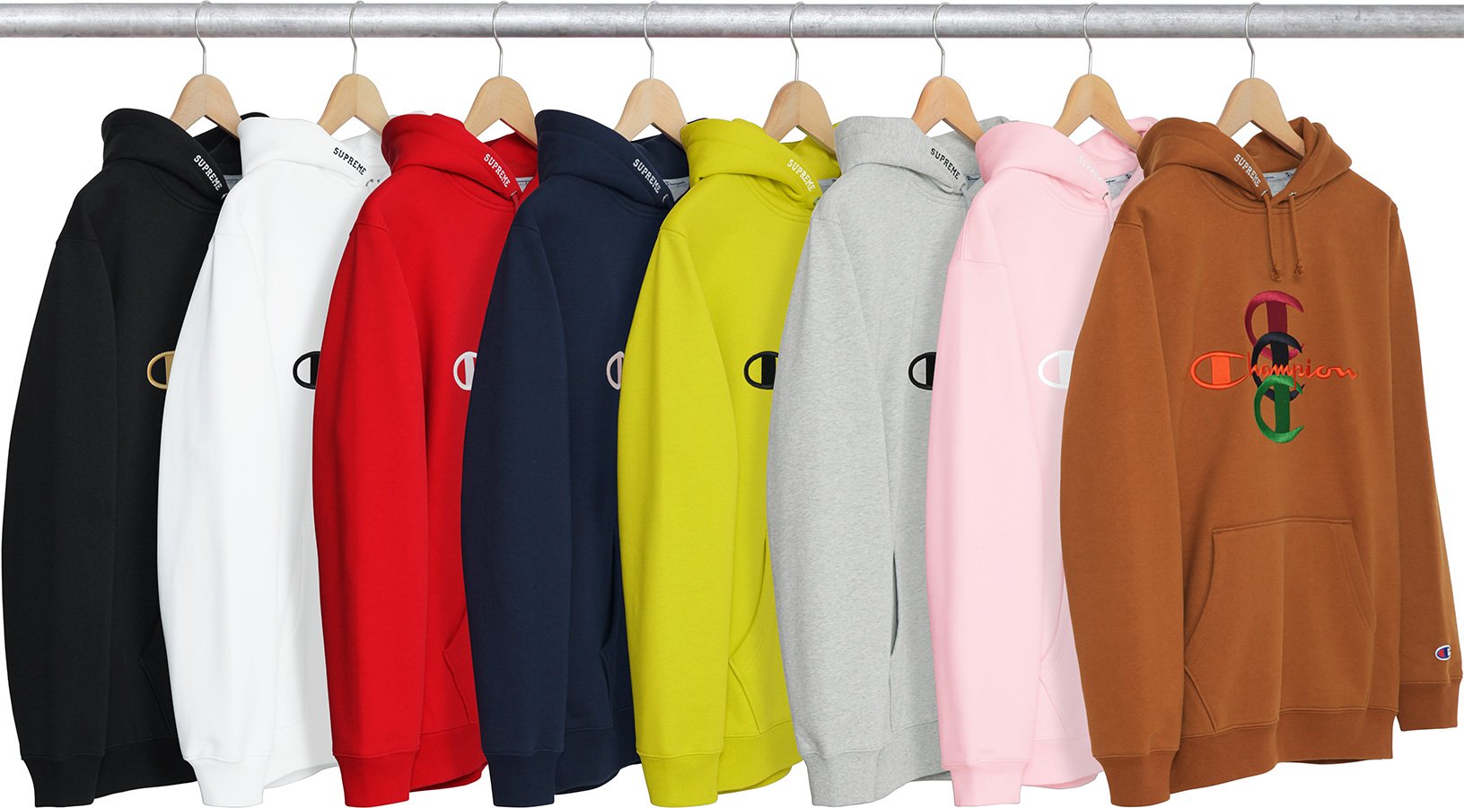 supreme stacked c hoodie