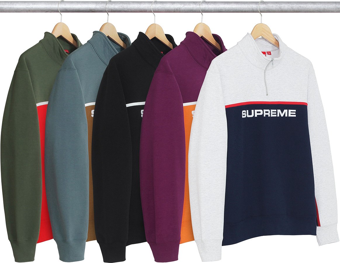 2-Tone Half Zip Sweatshirt - fall winter 2017 - Supreme