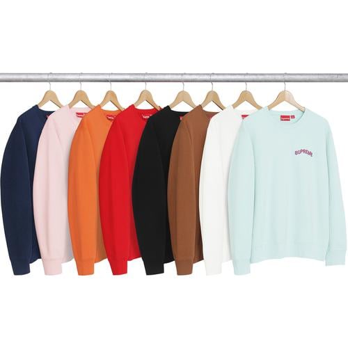 Supreme Step Arc Crewneck released during fall winter 17 season